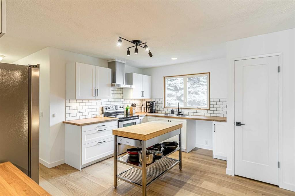 111 Lynnview Way Se, Calgary, AB - Indoor Photo Showing Kitchen With Double Sink
