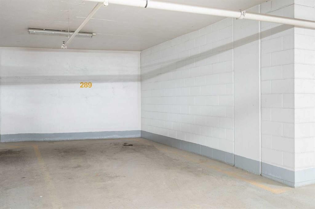 1006-519 Riverfront Avenue Se, Calgary, AB - Indoor Photo Showing Garage