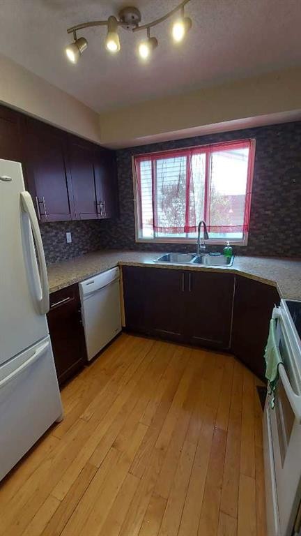 821 Whitemont Drive Ne, Calgary, AB - Indoor Photo Showing Kitchen With Double Sink
