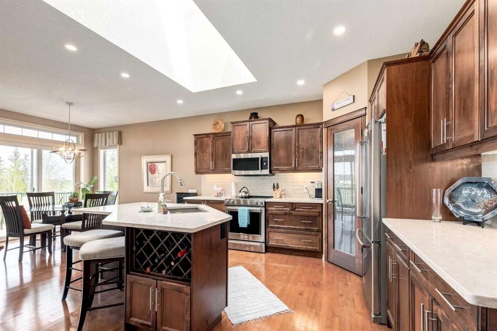38 Kincora Terrace Nw, Calgary, AB - Indoor Photo Showing Kitchen With Stainless Steel Kitchen With Upgraded Kitchen