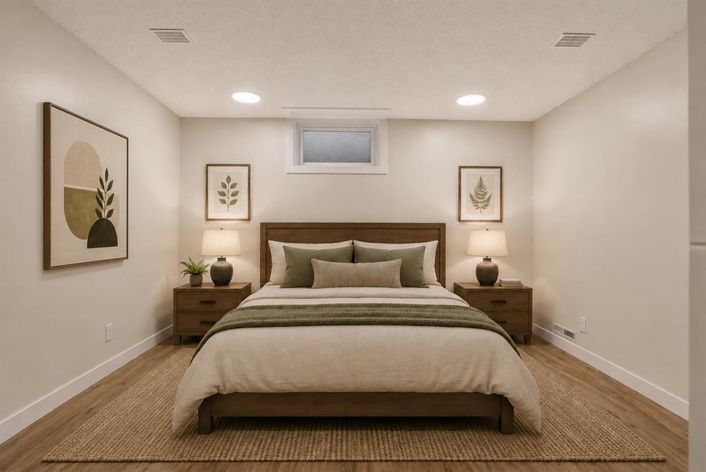 332 Wascana Crescent Se, Calgary, AB - Indoor Photo Showing Bedroom