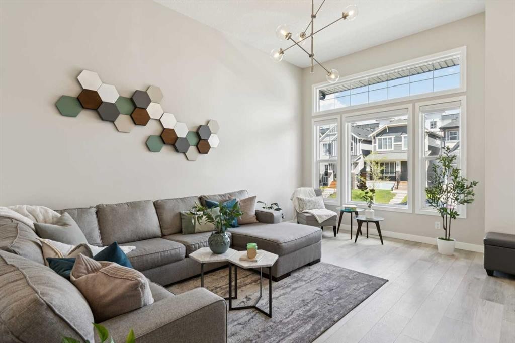 303 Masters Row Se, Calgary, AB - Indoor Photo Showing Living Room