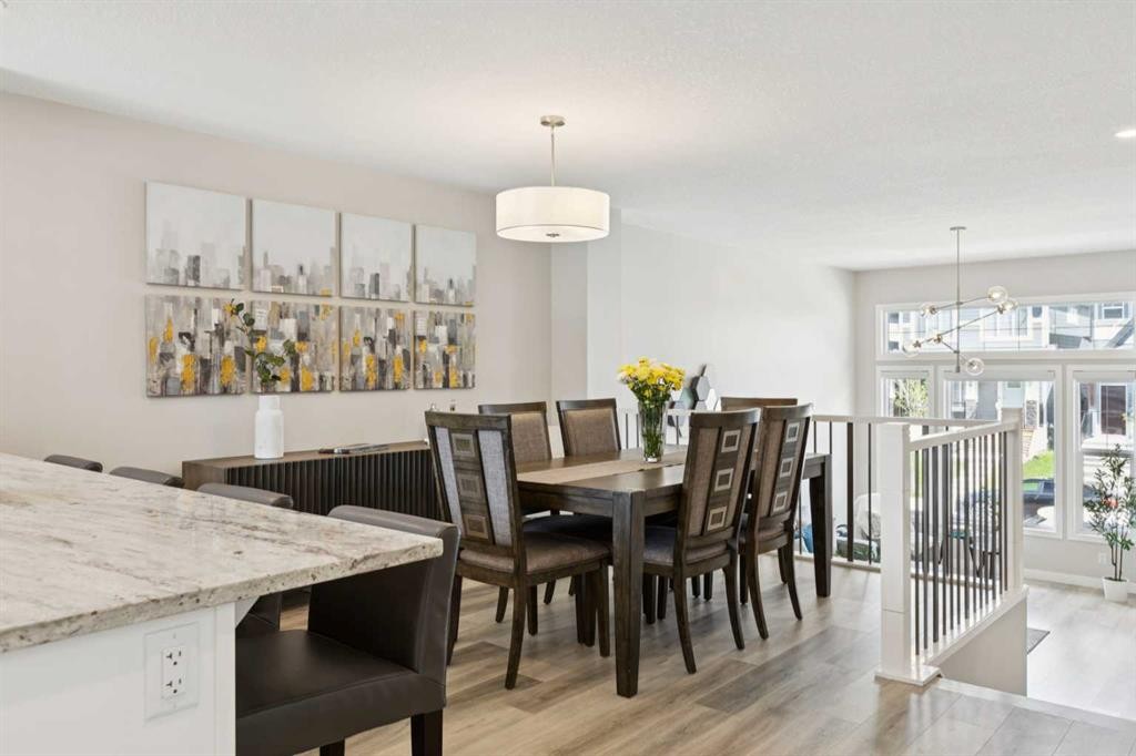 303 Masters Row Se, Calgary, AB - Indoor Photo Showing Dining Room