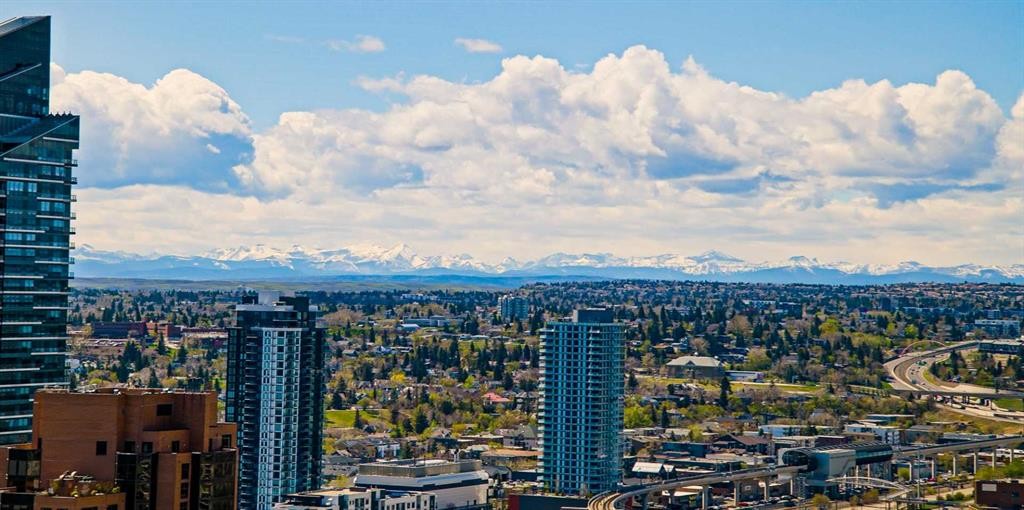 3402-930 6 Avenue Sw, Calgary, AB - Outdoor With View