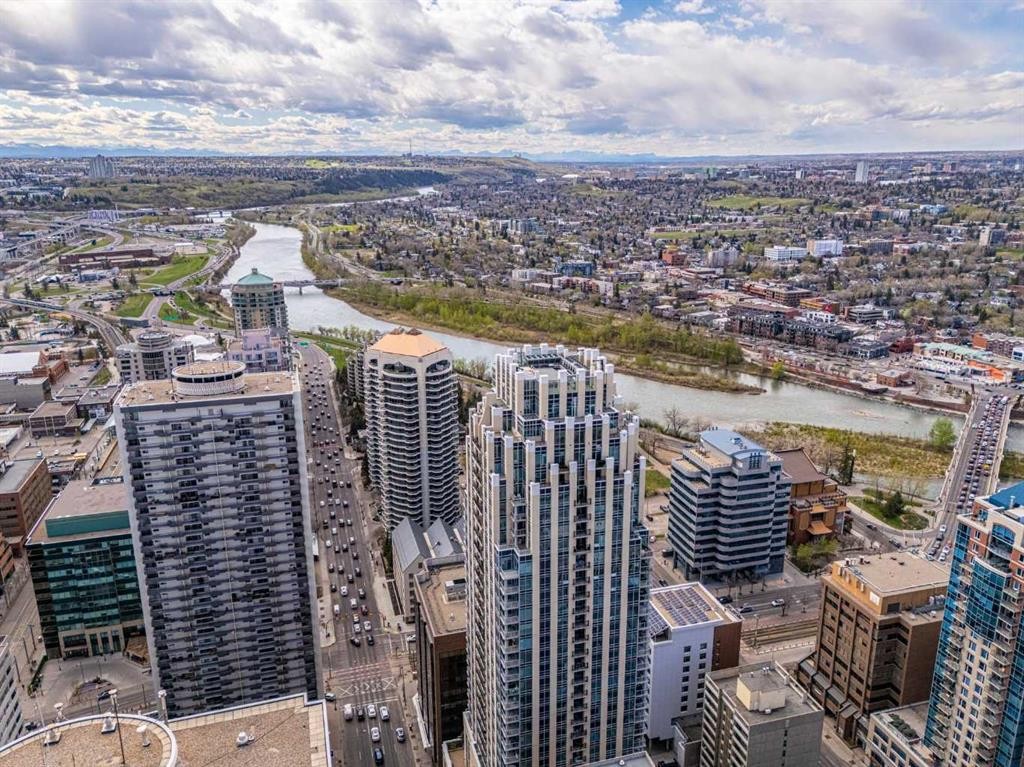 3402-930 6 Avenue Sw, Calgary, AB - Outdoor With View
