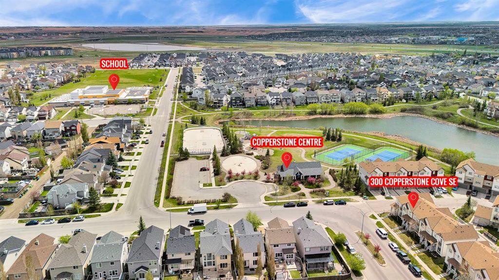 300 Copperstone Cove Se, Calgary, AB - Outdoor With Body Of Water With View