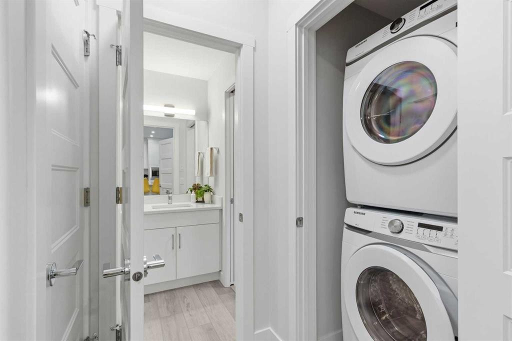1306-81 Arbour Lake View Nw, Calgary, AB - Indoor Photo Showing Laundry Room