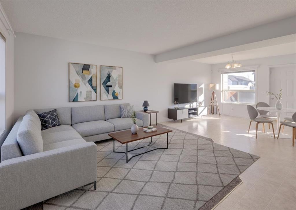 179 Saddlemead Green Ne, Calgary, AB - Indoor Photo Showing Living Room