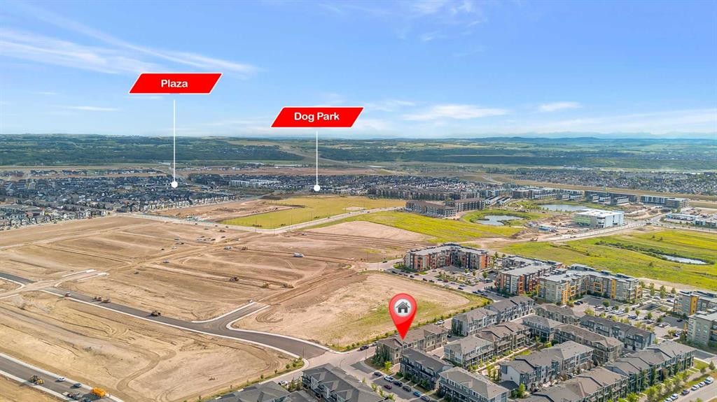 154 Seton Passage Se, Calgary, AB - Outdoor With View