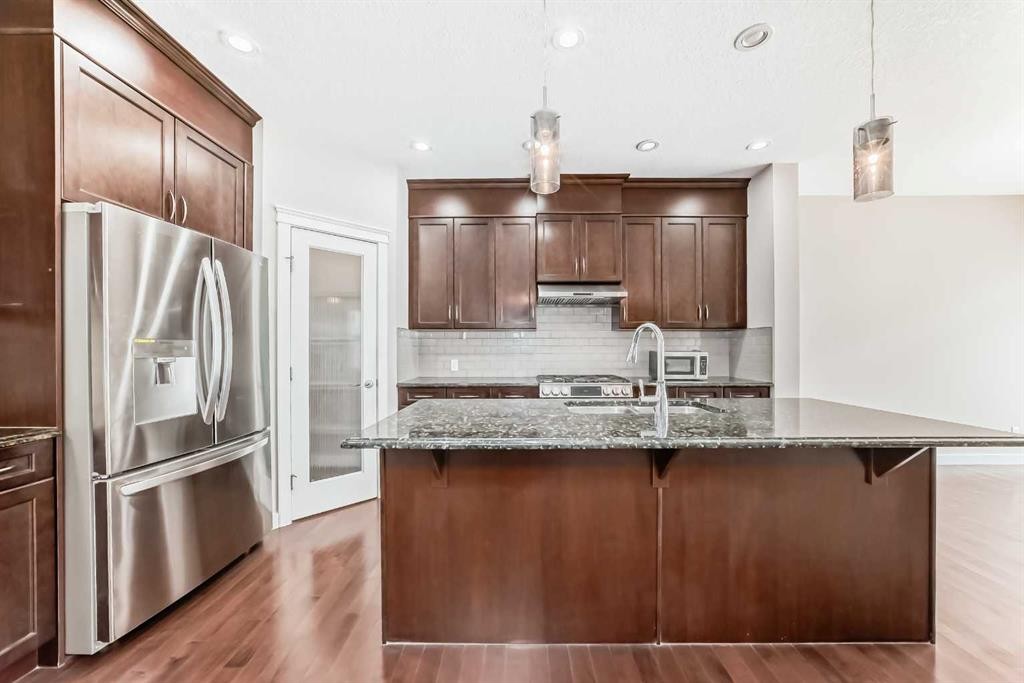 101 Redstone Drive Ne, Calgary, AB - Indoor Photo Showing Kitchen With Stainless Steel Kitchen With Upgraded Kitchen