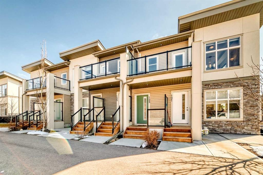 123 Spring Creek Common Sw, Calgary, AB - Outdoor With Balcony With Facade