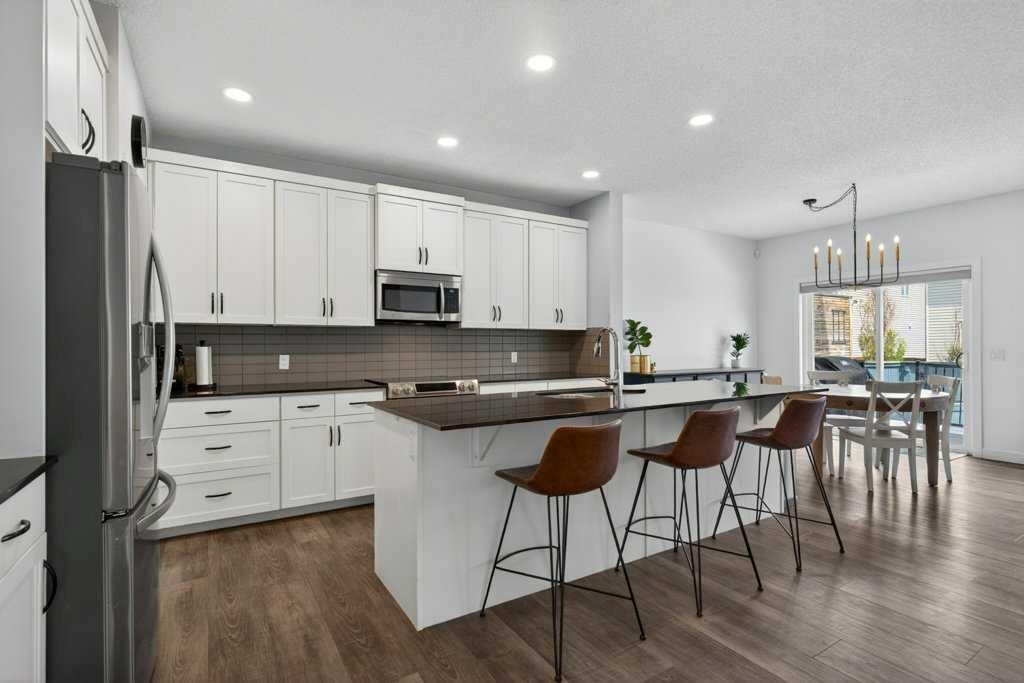 1091 Brightoncrest Green Se, Calgary, AB - Indoor Photo Showing Kitchen With Upgraded Kitchen