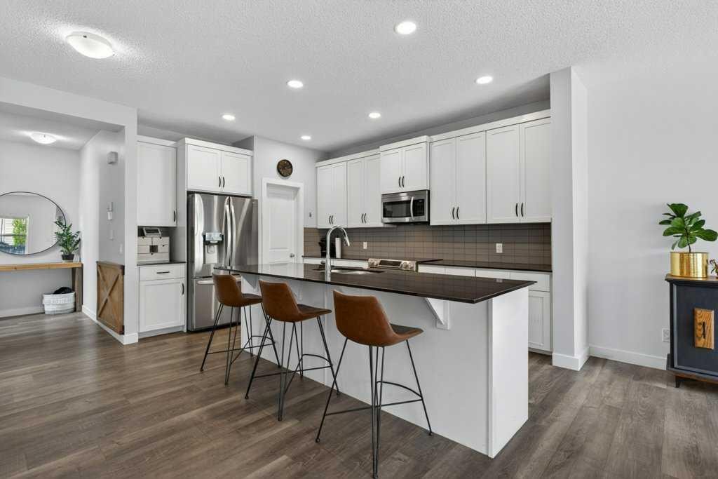 1091 Brightoncrest Green Se, Calgary, AB - Indoor Photo Showing Kitchen With Upgraded Kitchen