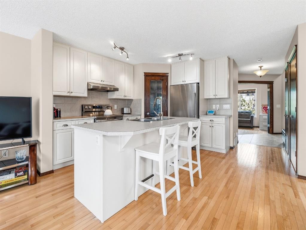 28 Cranberry Lane Se, Calgary, AB - Indoor Photo Showing Kitchen With Stainless Steel Kitchen With Upgraded Kitchen