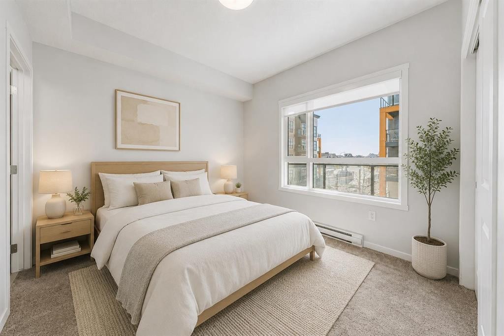 6207-20295 Seton Way Se, Calgary, AB - Indoor Photo Showing Bedroom