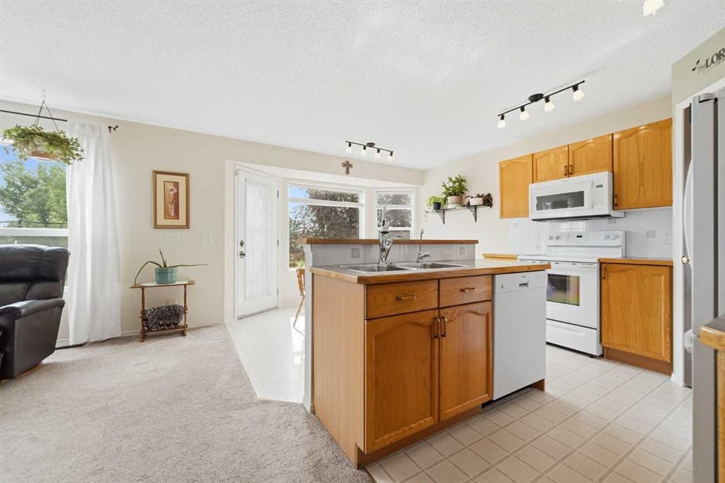 46 Somerside Place Sw, Calgary, AB - Indoor Photo Showing Kitchen With Double Sink