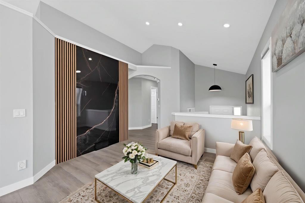 288 Saddlemead Road Ne, Calgary, AB - Indoor Photo Showing Living Room