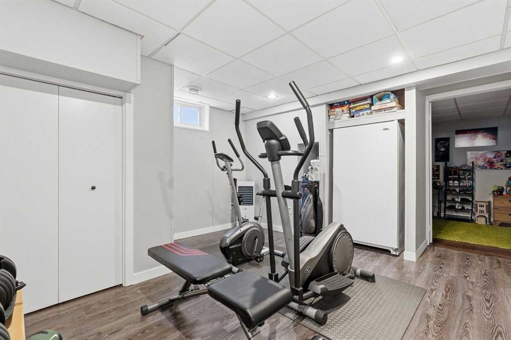 51 Aberdare Way Ne, Calgary, AB - Indoor Photo Showing Gym Room