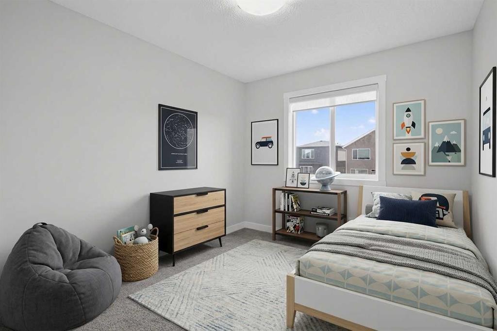 326 Creekside Boulevard Sw, Calgary, AB - Indoor Photo Showing Bedroom