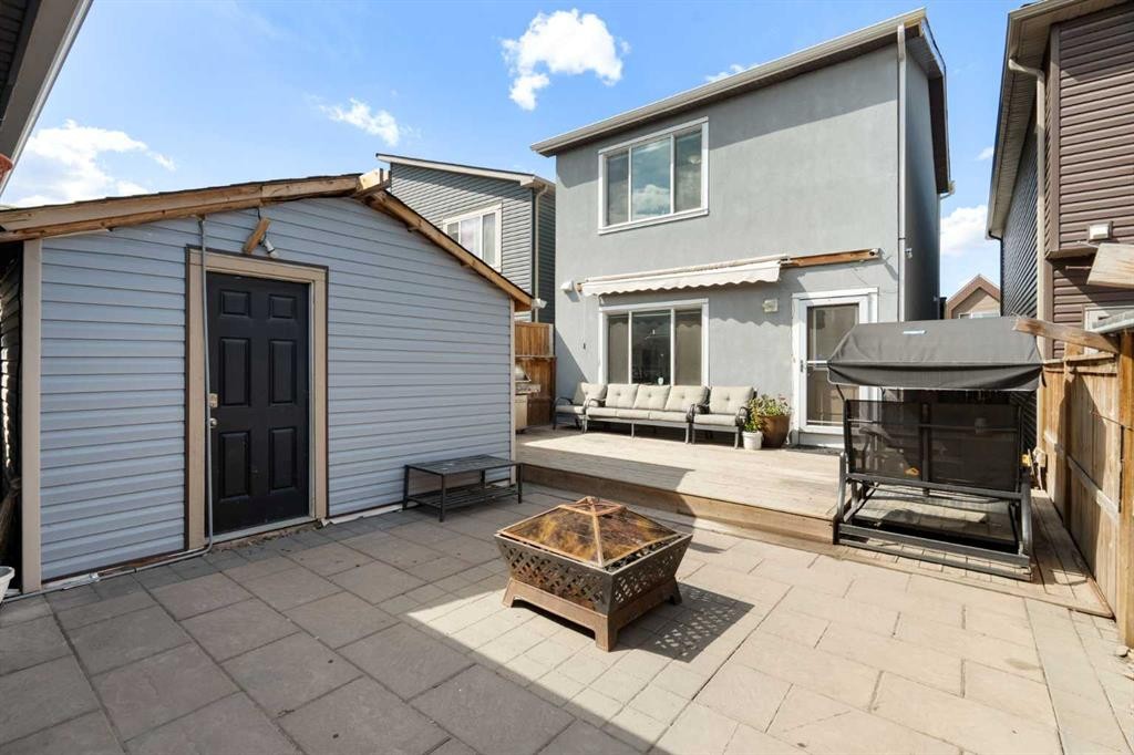 280 Cornerstone Passage Ne, Calgary, AB - Outdoor With Deck Patio Veranda With Exterior