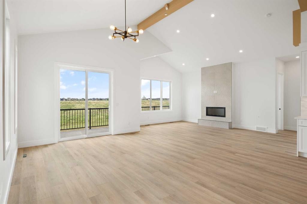 267 Muirfield Crescent, Lyalta, AB - Indoor With Fireplace