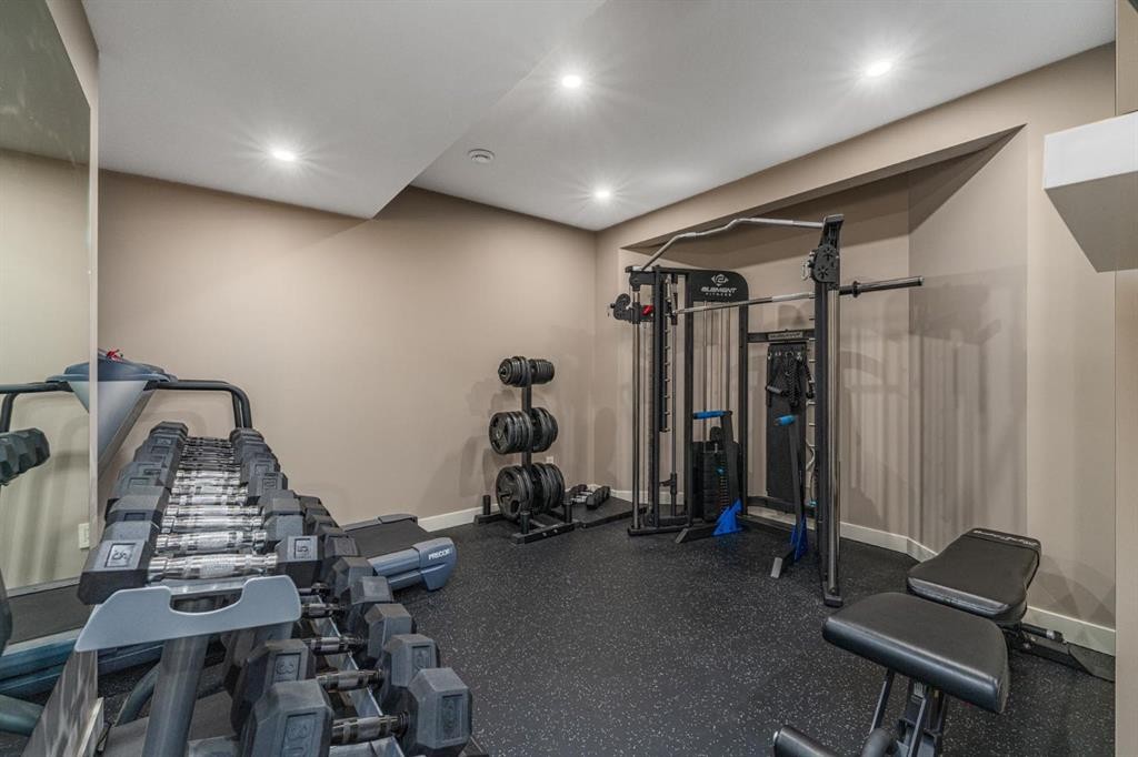 67 Sienna Hills View Sw, Calgary, AB - Indoor Photo Showing Gym Room