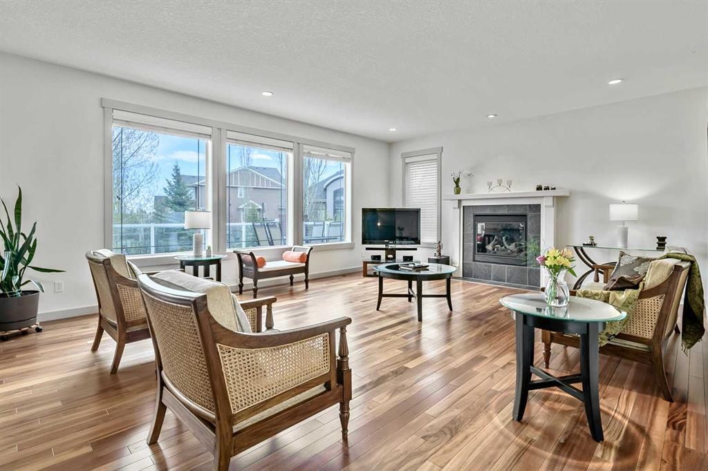 222 Chapala Point Se, Calgary, AB - Indoor With Fireplace