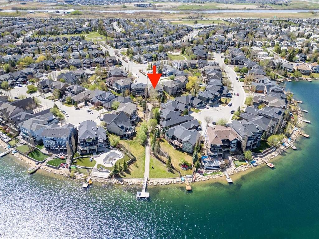 222 Chapala Point Se, Calgary, AB - Outdoor With Body Of Water With View