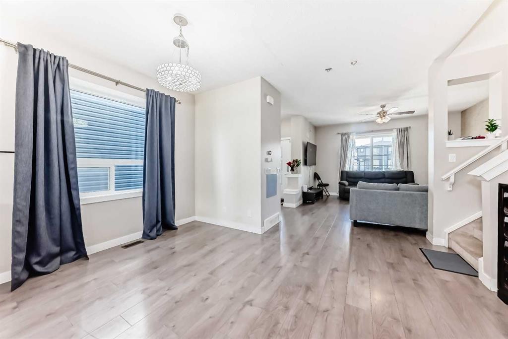 72 Cornerstone Avenue Ne, Calgary, AB - Indoor With Fireplace