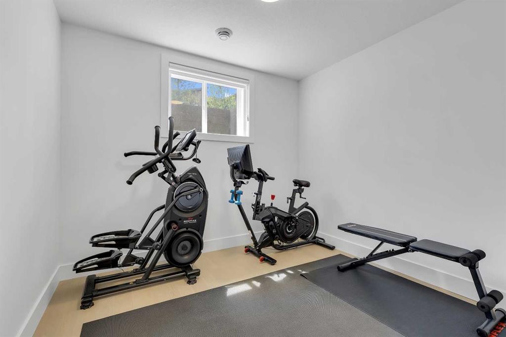 24 Alpine Common Sw, Calgary, AB - Indoor Photo Showing Gym Room