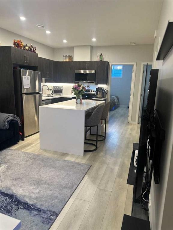1107 Copperfield Boulevard Se, Calgary, AB - Indoor Photo Showing Kitchen With Stainless Steel Kitchen