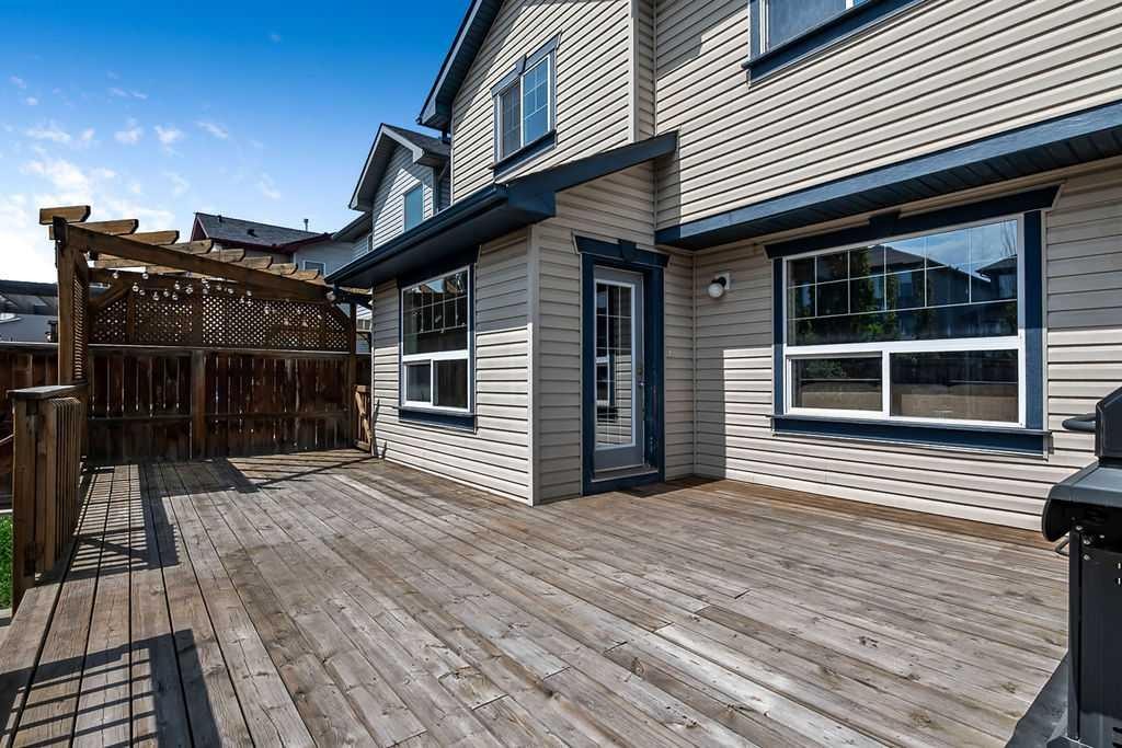 158 New Brighton Lane Se, Calgary, AB - Outdoor With Deck Patio Veranda With Exterior