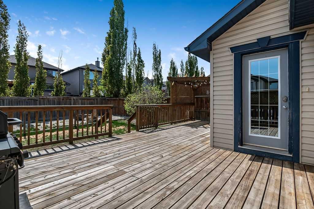 158 New Brighton Lane Se, Calgary, AB - Outdoor With Deck Patio Veranda With Exterior