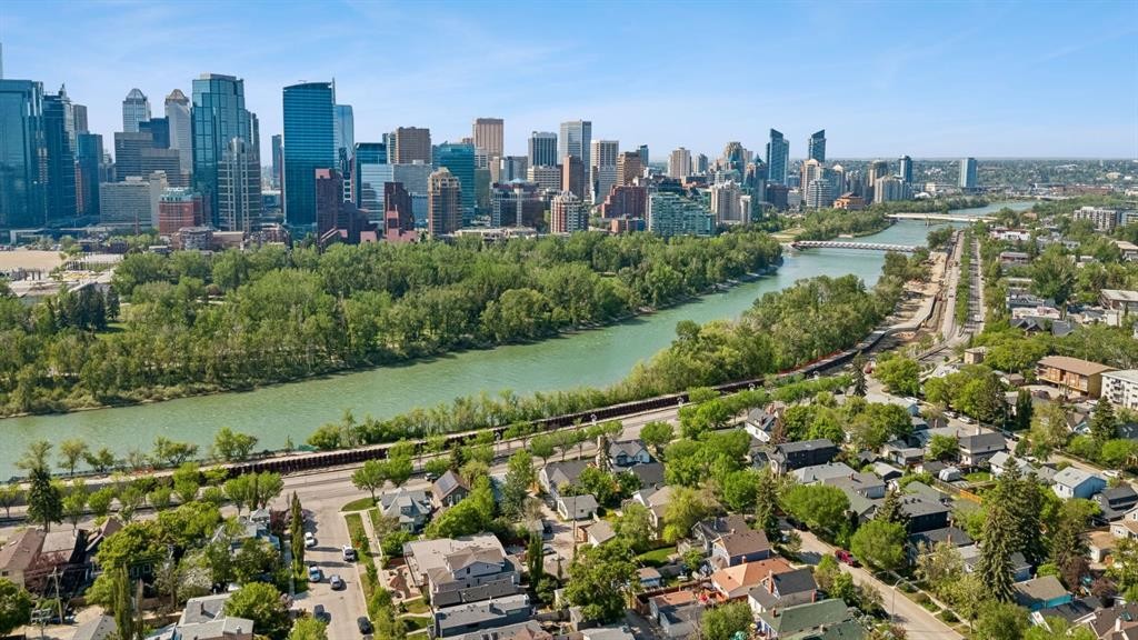 512 Memorial Drive Nw, Calgary, AB - Outdoor With Body Of Water With View
