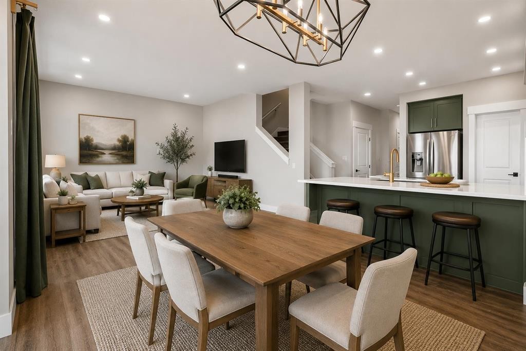 127 Creekstone Park Sw, Calgary, AB - Indoor Photo Showing Dining Room