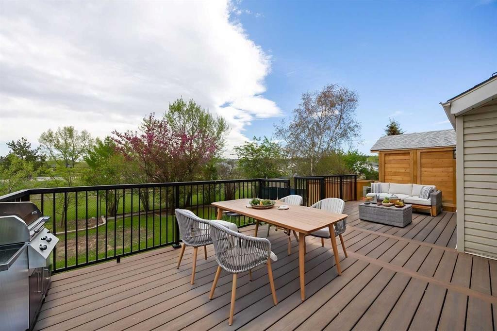 53 Riverview Close, Cochrane, AB - Outdoor With Deck Patio Veranda With Exterior