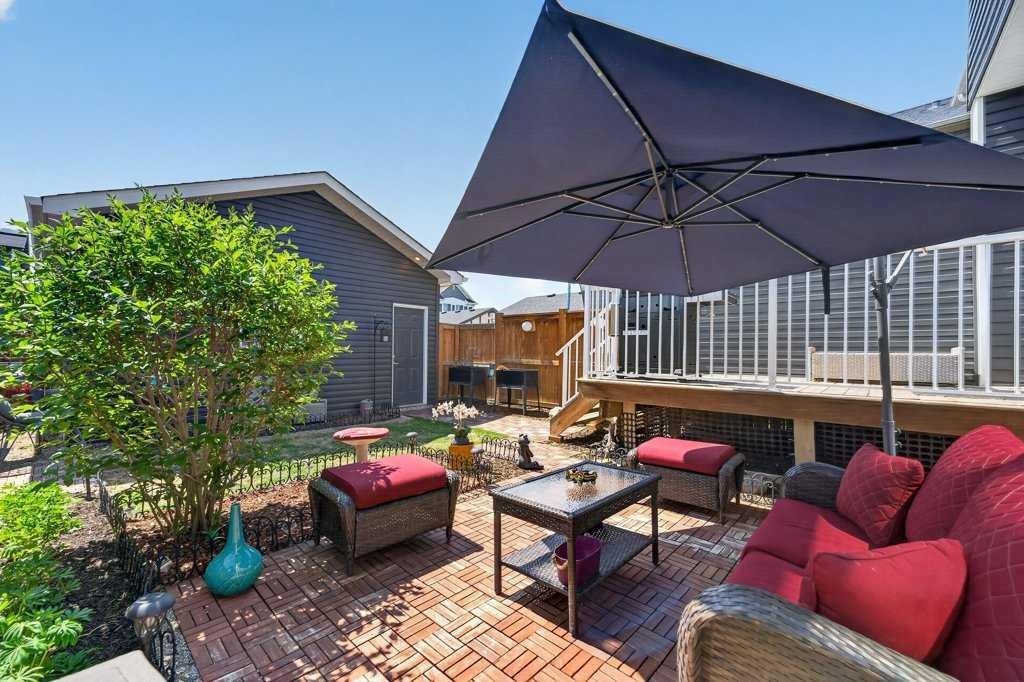 271 Fireside Drive, Cochrane, AB - Outdoor With Deck Patio Veranda With Exterior