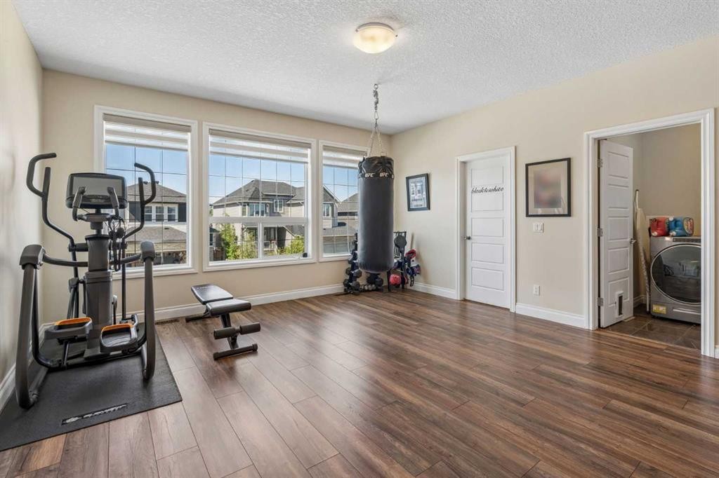 280 Rainbow Falls Way, Chestermere, AB - Indoor Photo Showing Gym Room