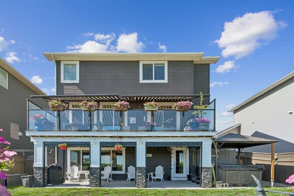 280 Rainbow Falls Way, Chestermere, AB - Outdoor With Balcony With Deck Patio Veranda