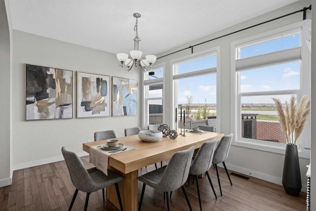 152 Redstone Villas Ne, Calgary, AB - Indoor Photo Showing Dining Room
