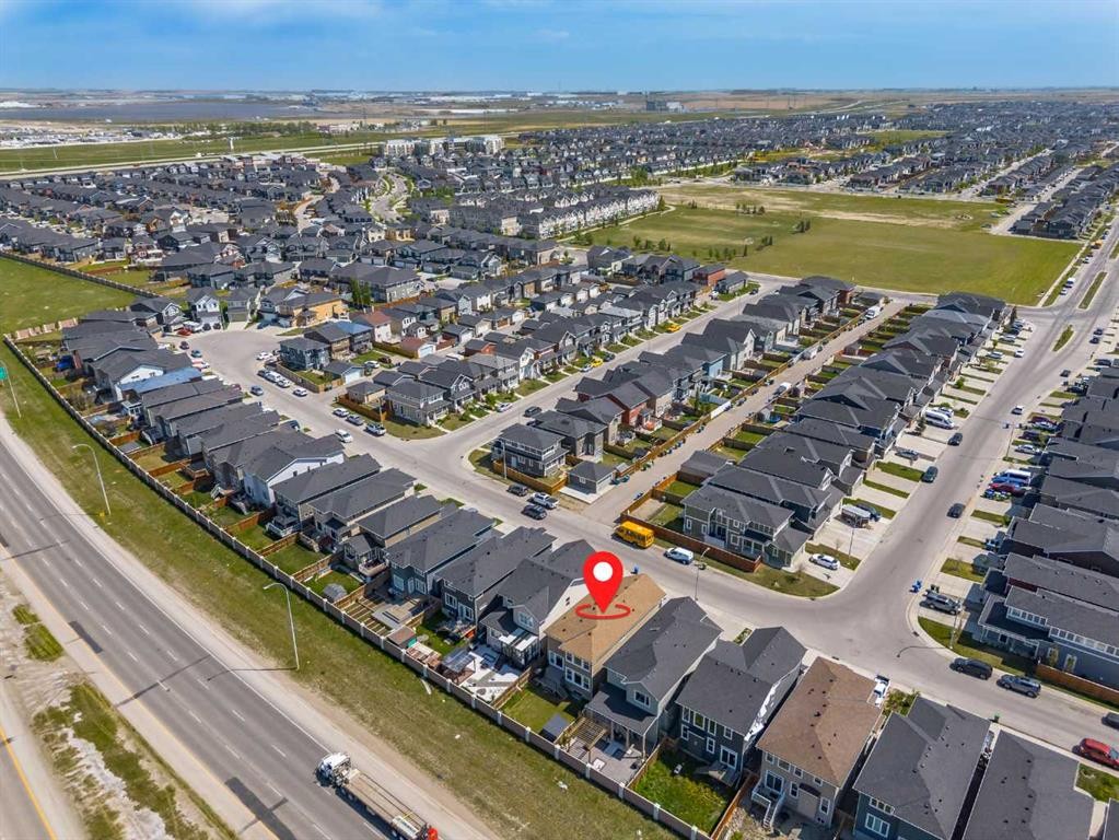152 Redstone Villas Ne, Calgary, AB - Outdoor With View