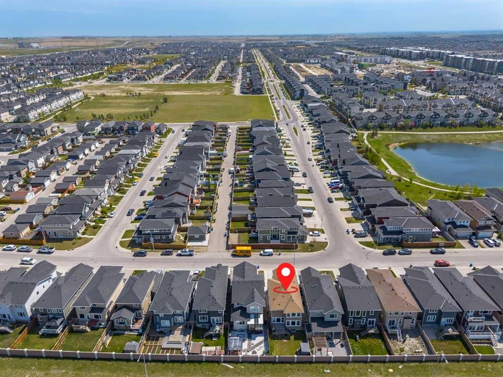 152 Redstone Villas Ne, Calgary, AB - Outdoor With View