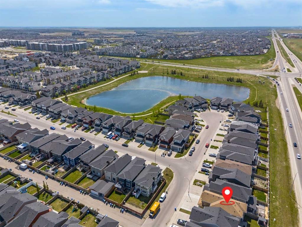 152 Redstone Villas Ne, Calgary, AB - Outdoor With View
