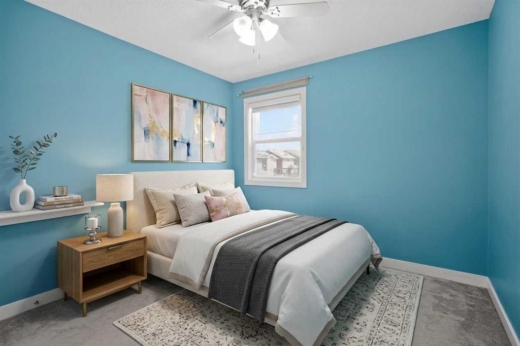 152 Redstone Villas Ne, Calgary, AB - Indoor Photo Showing Bedroom