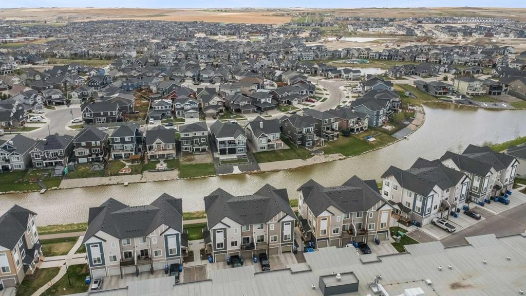 284 Canals Crossing Sw, Airdrie, AB - Outdoor With Body Of Water With View