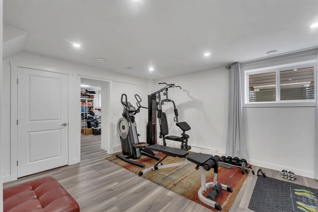 192 Martin Crossing Crescent Ne, Calgary, AB - Indoor Photo Showing Gym Room
