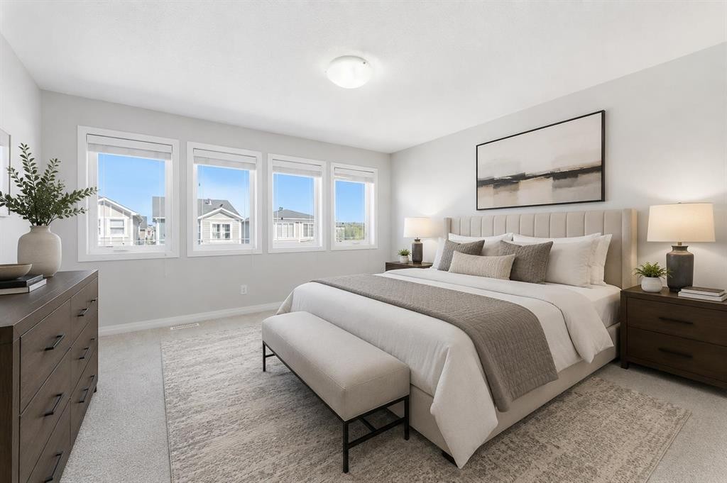 96 Red Embers Crescent Ne, Calgary, AB - Indoor Photo Showing Bedroom