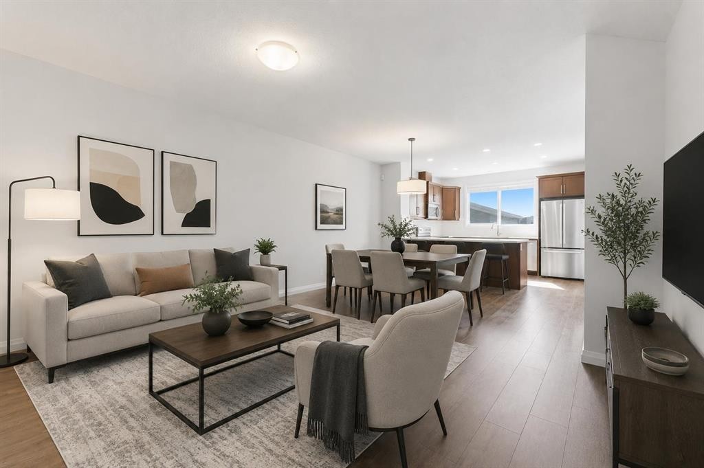 96 Red Embers Crescent Ne, Calgary, AB - Indoor Photo Showing Living Room