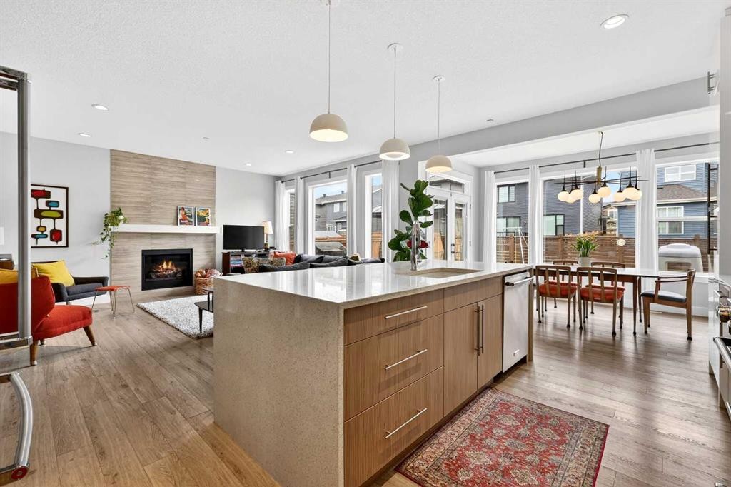 95 Howse Road Ne, Calgary, AB - Indoor Photo Showing Other Room With Fireplace