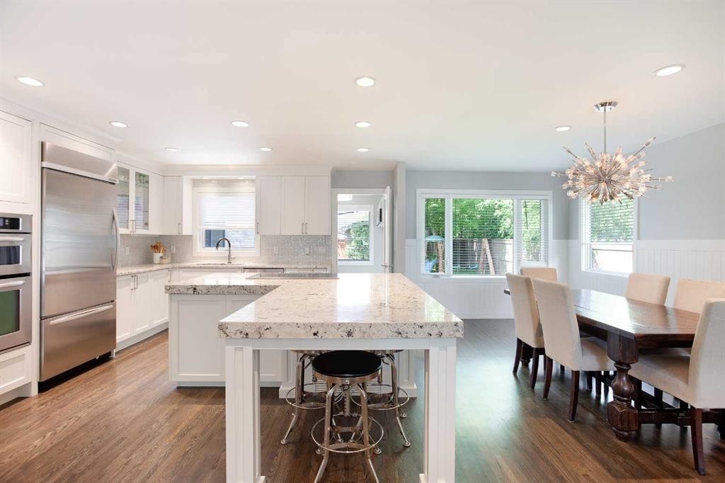 51 Wimbledon Drive Sw, Calgary, AB - Indoor Photo Showing Kitchen With Upgraded Kitchen